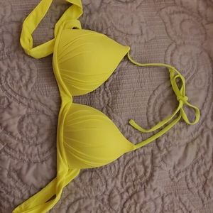 Sheun Neon green/yellow bikini top L